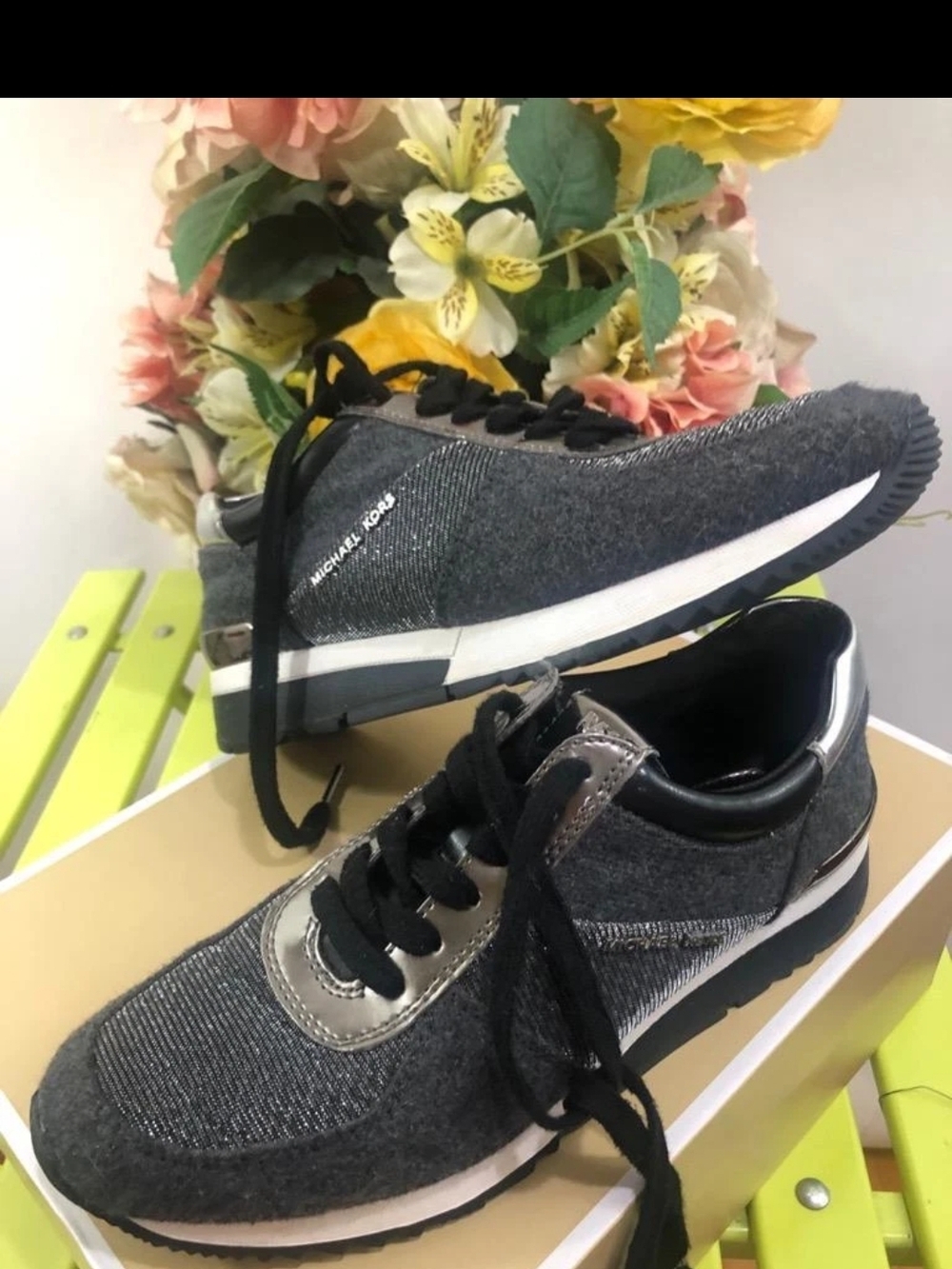 Michael Kors Gray Casual Sneakers